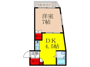 サンシャイン上池田【4階】の間取り