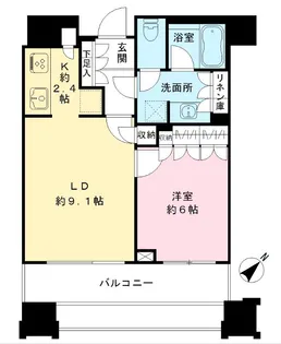 パークコート虎ノ門愛宕タワー【7階】の間取り