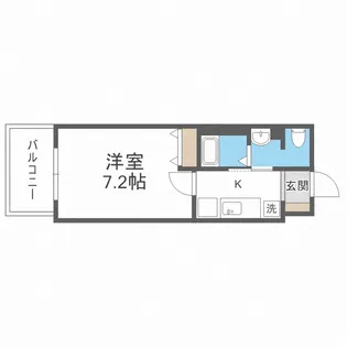 ADVANCE(アドバンス)大阪城東ブロード【4階】の間取り