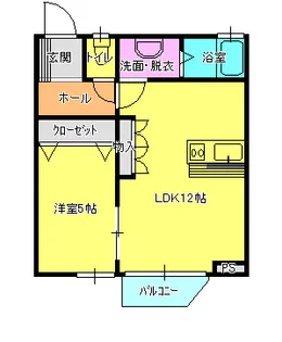 メゾンメープル【1階】の間取り