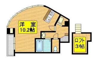 プロヴァンス東白島【5階】の間取り