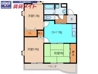 アブニール21【1階】の間取り