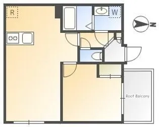 THE PARK EXIA 麻布十番(ザパークエクシアアザブジュウバン【5階】の間取り