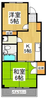メゾン学園西【2階】の間取り