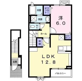 ロゼッタB【2階】の間取り