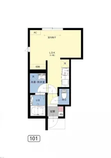 ハピネスプラス【1階】の間取り