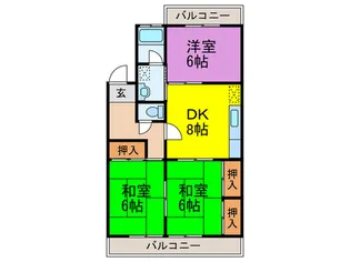 サンコーポ【3階】の間取り