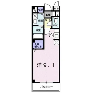アムールM・K II【1階】の間取り
