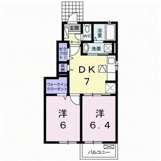 ワイズKM【1階】の間取り