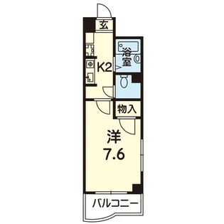 シティマンションカワヅ【5階】の間取り