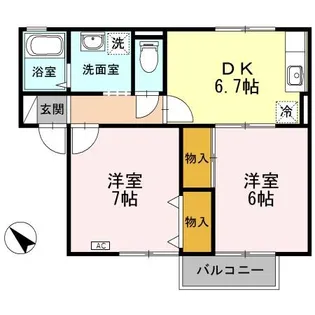 シャルマン・レジデンス21【2階】の間取り