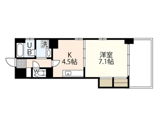 第10寺前ビル【6階】の間取り