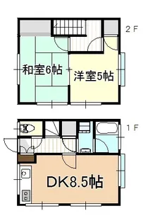 撫川タウンハウスの間取り