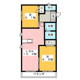 ルミエール【1階】の間取り