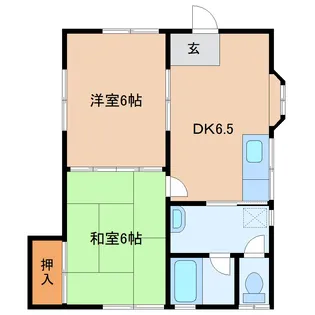 クリザキクレスト館【1階】の間取り