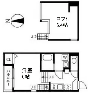 ハーモニーテラス姫宮町【2階】の間取り