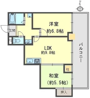 ルミエール西宮【4階】の間取り