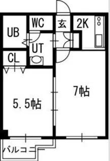 グランカーサ南11条【3階】の間取り