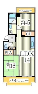 フォンテーヌ柏【1階】の間取り