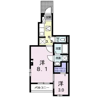 グランデ ヴィレッジ【1階】の間取り