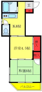 ハイツ藤【2階】の間取り