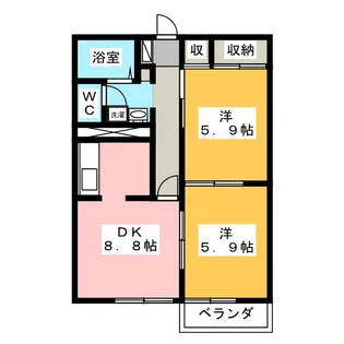 サンハイム A【2階】の間取り