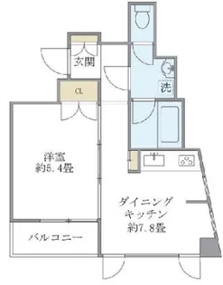 CASA文京動坂【8階】の間取り