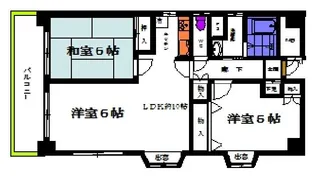 コスモファイブII【5階】の間取り