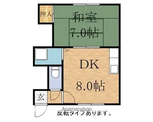 マンション若草【2階】の間取り