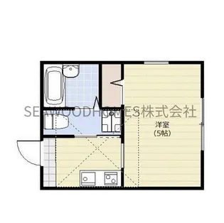 ヒルコート六浦【1階】の間取り