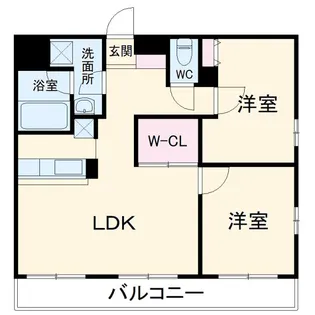 アーバンポイント高崎【6階】の間取り