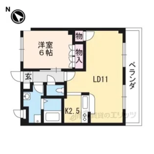 エル・アールK【3階】の間取り