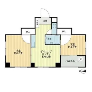 キングビルディング【4階】の間取り