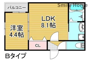 AIA難波南【3階】の間取り