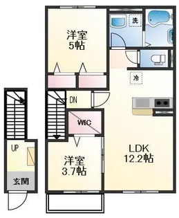 ハイムメゾン白鳥台【2階】の間取り