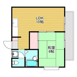 サンハイツ多田【2階】の間取り