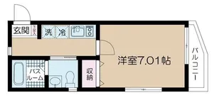 NSGATE亀有【1階】の間取り