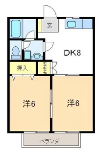 グッディハウス【2階】の間取り