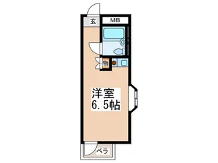 パ-クアベニュ-府中【4階】の間取り