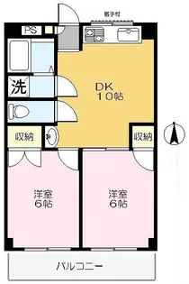 サンクラスター三郷【4階】の間取り