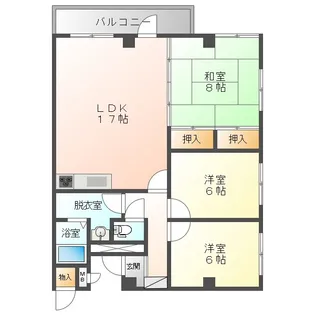 ロゼ89【3階】の間取り