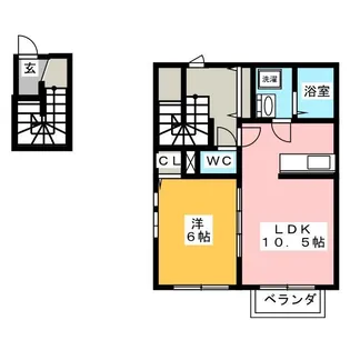 ボヌール新横浜 A棟【2階】の間取り