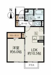 エクセルみらい【1階】の間取り