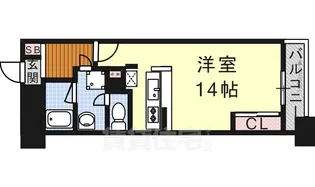 ロイジェント栄【12階】の間取り
