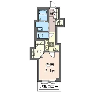 パサージュ八柱 102号室【1階】の間取り