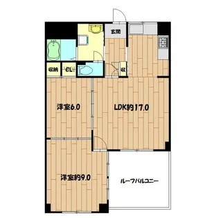 上大岡マンション【2階】の間取り