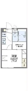 レオパレススリーピースK10【1階】の間取り