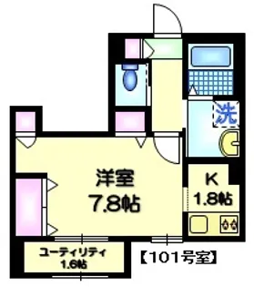 エテルナ千住大橋【1階】の間取り
