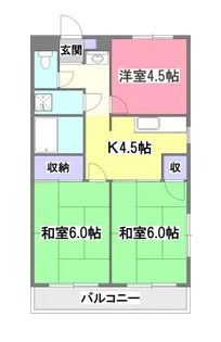 クレスト新秋津【2階】の間取り