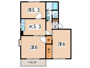 ドミ-ルサトウAの間取り